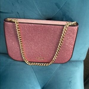 Kate Spade Pink and Gold Crossbody Bag - only used once!
